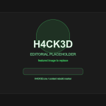Jednotné H4CK3D placeholder logo pre články čakajúce na finálny obsah a featured image